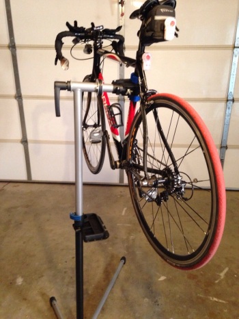 I had a birthday, and my wife got me an awesome bike work stand (among other great gifts).